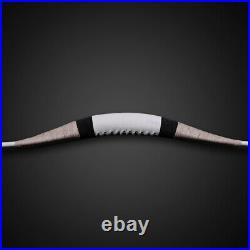 White Cowhide Traditional Bow Archery Recurve Bow Hunting Mongolian Horsebow Set