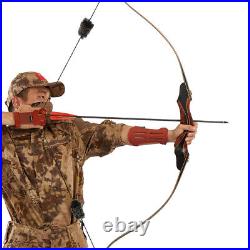 Wooden Riser 60 Archery Hunting Takedown Recurve Bow and Arrow, Bow Case Set