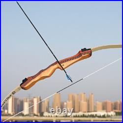 Youth Recurve Bow 10-20lbs Wooden Takedown Archery Beginner Practice Shoot Gift