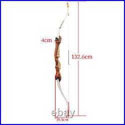 Youth Recurve Bow 10-20lbs Wooden Takedown Archery Beginner Practice Shoot Gift