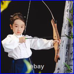 Youth Recurve Bow 10-20lbs Wooden Takedown Archery Beginner Practice Shoot Gift