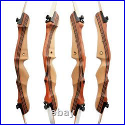 Youth Recurve Bow 10-20lbs Wooden Takedown Archery Beginner Practice Shoot Gift